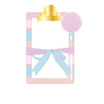 Prancheta + Caneta Pompom Prancheta + Caneta Pompom