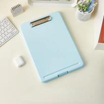 Prancheta Com Caixa de Armazenamento para Pasta de Arquivos Folha A4 Multi-Funcão Trabalho Escritóri