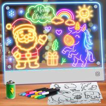 Prancheta de Desenho LED Recarregável YONHAN com 7 Cores e 4 Ímãs Prancheta de Desenho LED Recarregável YONHAN com 7 Cores e 4 Ímãs