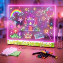 Prancheta de desenho LED ThanBao LumiBoard 16L com 7 cores e 10 modos