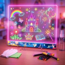 Prancheta de desenho LED ThanBao LumiBoard 16L com 7 cores e 10 modos