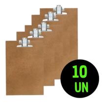 Prancheta De Madeira A5 (MENOR QUE A4) Kit 10un