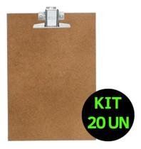 Prancheta De Madeira A5 (MENOR QUE A4) Kit 20un