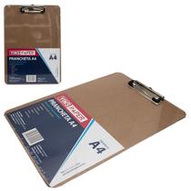 Prancheta de madeira mdf a4 com presilha yins paper 31,5x22,5cm