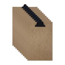 Prancheta De Madeira Mdf Ofício 10 Unidades Prancheta De Madeira Mdf Ofício 10 Unidades