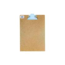 Prancheta de madeira oficio com garra de metal - eucatex