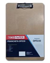 Prancheta De Madeira Ofício Mdf Com Predendor Metal 35x24