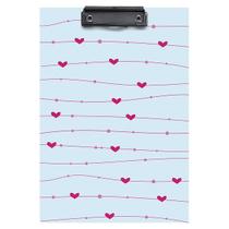 Prancheta Decorada Oficio A4 Prendedor Metálico Stalo