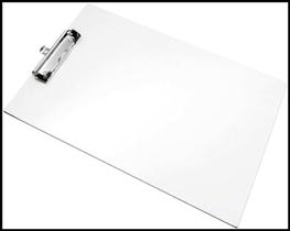 Prancheta Duratex Oficio Branca Prendedor Metal Prancheta Duratex Oficio Branca Prendedor Metal