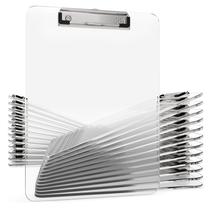 Prancheta Kiggos 32 cm x 23 cm Transparente - Pacote com 25 unidades e Gancho Prancheta Kiggos 32 cm x 23 cm Transparente - Pacote com 25 unidades e Gancho