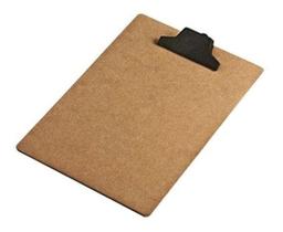 Prancheta Kit 06 Unidades Tamanho A4 Madeira Preto