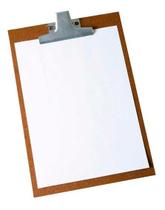 Prancheta Madeira Ofício A4 Prendedor Metal Souza