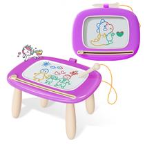 Prancheta magnética Kikidex Toddlers Toys Age 1-3 roxa