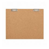 Prancheta MDF Portátil A3 A4 Natural com 2 Prendedores Metalizados 34x45 cm Gv Office Prancheta MDF Portátil A3 A4 Natural com 2 Prendedores Metalizados 34x45 cm Gv Office