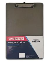 Prancheta Ofício Fume Transparente Predendor Metal 35x24 Prancheta Ofício Fume Transparente Predendor Metal 35x24