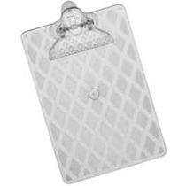 Prancheta plastica 1/2 oficio cristal waleu