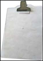 Prancheta Plastica A4 C/Prend. Metal Cristal