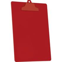 Prancheta plastica of/a4 c/prend. plast. vermelho acrimet