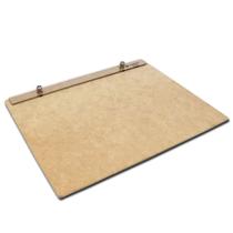 Prancheta Portátil Mdf Natural 4mm com Prendedor de Acrílico Trident - Mod.48-A3m 45x34cm