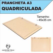 Prancheta Portátil Quadriculada Desenho Técnico Madeira Nat A3 - Fenix