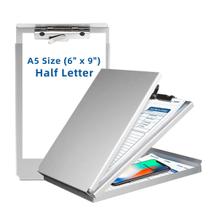 Prancheta Sunnyclip Alumínio com Armazenamento Tamanho A5 Prateado