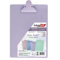 Prancheta super prendedor plastico lilas pastel maxcril