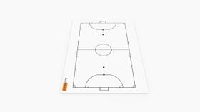 Prancheta Tática em Acrílico 2 Faces - Esporte Futsal - Acrilwood