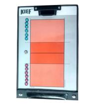 Prancheta Tática Kief Magnética Volei - Branco+Laranja