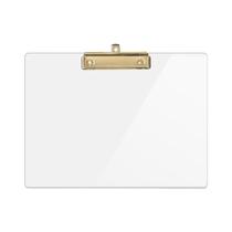 Prancheta UNIQOOO Clear Acrylic Landscape 32x23cm com clipe