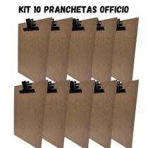 Prancheta Vertical A4 com Pegador de Aço Kit C/10pcs - NovaCril