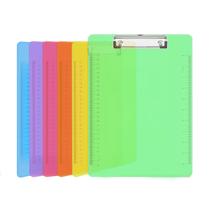 Pranchetas de plástico PANDRI, pacote com 6, cores transparentes, 32x23cm Pranchetas de plástico PANDRI, pacote com 6, cores transparentes, 32x23cm