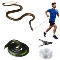 Prank Fake Snake XINLINGYU 1,2 m com corda e clipe de borracha