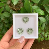 Prasiolita Coração SET 31,13ct