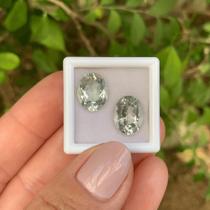 Prasiolita Oval Par 7,30ct