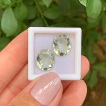 Prasiolita Oval Par 7,63ct