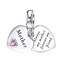 Prata Amor Mãe Pai Família Contas Pulseira Diy Dia Das Mães Moda Presente 925 Prata Esterlina