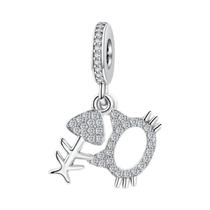 Prata Esterlina Floco De Neve Lua Nuvem Dreamcatcher Encantos Contas Para Diy Pulseiras Jóias