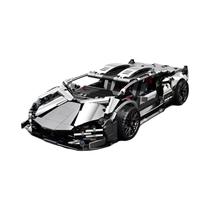 Prata Supercar RC Tech Racer 1:14 DIY Building Block Montagem Carro Brinquedo Presente De