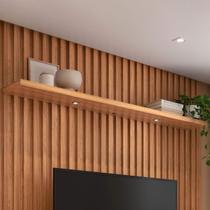 Prateleira 180 Cm com Led Freijó - Pradel Prateleira 180 Cm com Led Freijó - Pradel