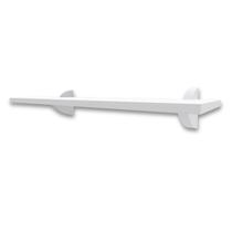 Prateleira 20x80cm com suporte clip - Branca