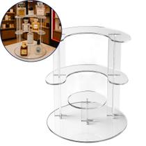 Prateleira 4 Andares Display Vitrine Balcão Loja Suporte Decoração Versátil Expositor