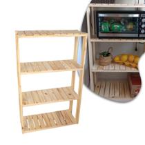 Prateleira 4 Andares Estante Madeira Floreira Sapateira 100X70cm Prateleira 4 Andares Estante Madeira Floreira Sapateira 100X70cm