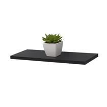 Prateleira 50 x 15cm Preta Suporte Invisível