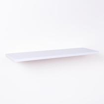 Prateleira 50 x 20cm Branca Suporte Invisível - Mercado das Prateleiras