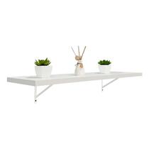 Prateleira 60 x 25cm Branco Espessura 25mm Mão Francesa