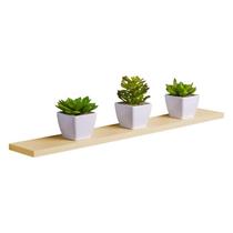 Prateleira 70 x 15cm Bege Claro Suporte Invisível Prateleira 70 x 15cm Bege Claro Suporte Invisível