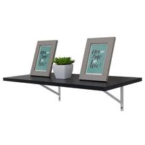 Prateleira 70 x 30cm Preta Com Mão Francesa Prateleira 70 x 30cm Preta Com Mão Francesa