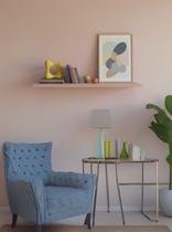 Prateleira 80cm Mdf Rosa - On Móveis