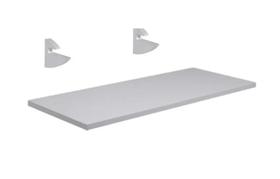 Prateleira 80x30 Cm com Suporte 100% Mdf / Mdp - Prancha Branco - MAIS MARCENARIA Prateleira 80x30 Cm com Suporte 100% Mdf / Mdp - Prancha Branco - MAIS MARCENARIA