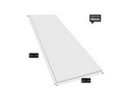 Prateleira 80x30 Cm Sem Suporte 100% Mdf / mdp - Prancha Branco
